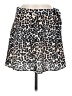 Topshop 100% Polyester Animal Print Black Casual Skirt Size 8 - photo 1