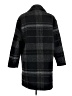 Olivaceous Plaid Black Coat Size M - photo 2