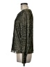 Banana Republic Metallic Silver Long Sleeve Blouse Size M - photo 5