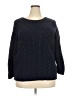 Talbots Chevron-herringbone Blue Pullover Sweater Size 2X - photo 1