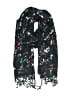 Unbranded Floral Black Blue Scarf One size - photo 1