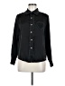 Unbranded Hearts Black Long Sleeve Button-Down Shirt Size M - photo 1