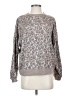 Westbound Animal Print Gray Pullover Sweater Size S - photo 1