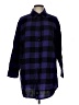 Collections etc. Plaid Blue 3/4 Sleeve Button-Down Shirt Size L (estimated) - photo 1