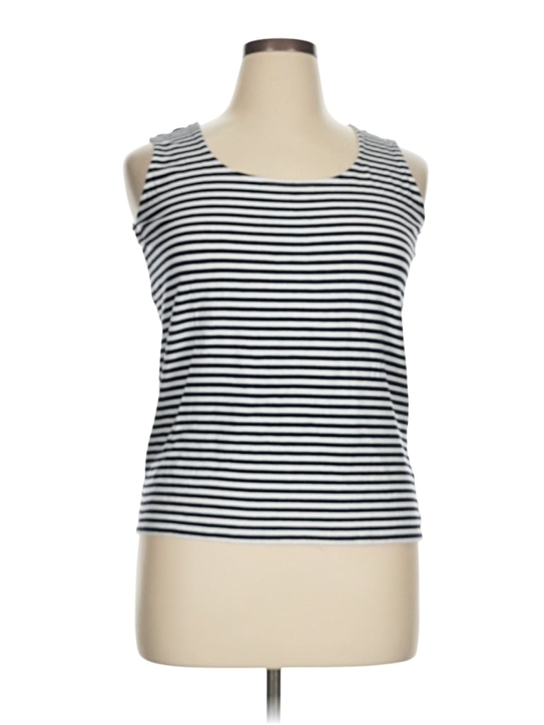 Pre-owned Talbots Tank Top Ivory Strapless Neckline Tops In White