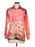Unbranded Floral Pink Long Sleeve Blouse Size L - photo 1
