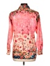 Unbranded Floral Pink Long Sleeve Blouse Size L - photo 2