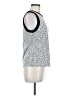 Ann Taylor Animal Print White Silver Sleeveless Top Size M - photo 4