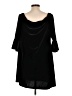 Chaps Solid Black Cocktail Dress Size L - photo 2