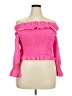 Unbranded 100% Polyester Pink 3/4 Sleeve Blouse Size XXL - photo 1