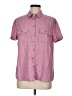 Como Blu 100% Lyocell Pink Short Sleeve Button-Down Shirt Size M - photo 1