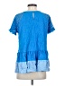 Umgee Blue Short Sleeve Top Size S - photo 2