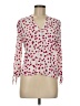 Zara Basic Polka Dots Pink Long Sleeve Blouse Size M - photo 1
