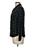 Lush Argyle Black Long Sleeve Blouse Size M - photo 5