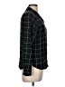 Lush Argyle Black Long Sleeve Blouse Size M - photo 4