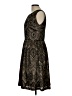 Ellen Tracy 100% Polyester Print Black Cocktail Dress Size 10 - photo 5