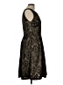Ellen Tracy 100% Polyester Print Black Cocktail Dress Size 10 - photo 4