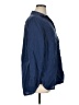 Talbots 100% Linen Solid Blue Long Sleeve Button-Down Shirt Size 1X - photo 4
