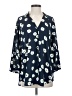 CAbi 100% Polyester Blue 3/4 Sleeve Blouse Size S - photo 1