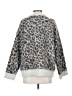 Wild Fable 100% Recycled Polyester Animal Print Silver Pullover Sweater Size XS - photo 2