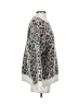 Wild Fable 100% Recycled Polyester Animal Print Silver Pullover Sweater Size XS - photo 4