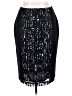 Worthington Graphic Black Formal Skirt Size 16 - photo 1