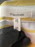 Maurices 100% Rayon Stripes Yellow Long Sleeve Blouse Size M - photo 7