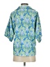 Emily McCarthy 100% Polyester Tropical Blue Short Sleeve Blouse Size XS - photo 2