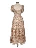 o.p.t 100% Polyester Floral Tan Casual Dress Size M - photo 2