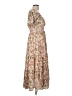 o.p.t 100% Polyester Floral Tan Casual Dress Size M - photo 4
