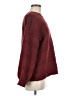 Volcom Tweed Burgundy Red Pullover Sweater Size 8 - photo 4