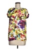 Daisy Fuentes 100% Polyester Yellow Short Sleeve Blouse Size M - photo 1