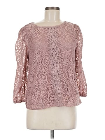 Cable & Gauge 3/4 Sleeve Blouse (view 1)