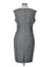 Evan Picone 100% Polyester Chevron-herringbone Gray Cocktail Dress Size 10 - photo 2