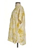 Easel Tie-dye Yellow Short Sleeve Blouse Size S - photo 5