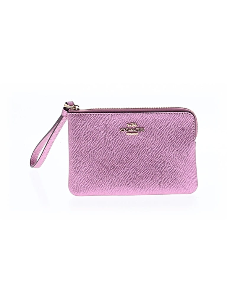 Pre-owned Coach Factory Wristlet In Pink