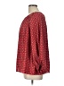 Max Studio 100% Polyester Print Red 3/4 Sleeve Blouse Size L - photo 5