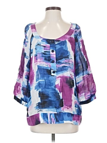 AK Anne Klein 3/4 Sleeve Blouse (view 1)