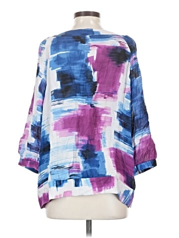 AK Anne Klein 3/4 Sleeve Blouse (view 2)
