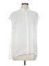 Banana Republic Ivory Sleeveless Button-Down Shirt Size M - photo 1