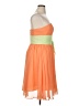 Alfred Angelo 100% Polyester Color Block Orange Cocktail Dress Size 14 - photo 4