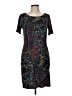Assorted Brands Graphic Teal Cocktail Dress Size M - photo 1