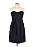 J.Crew 100% Silk Solid Blue Cocktail Dress Size 12 - photo 1