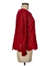 Rose + Olive Red Long Sleeve Blouse Size M - photo 4