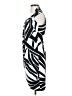 Muse 100% Polyester Graphic Black Cocktail Dress Size 4 - photo 5