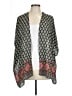 Poetry 100% Polyester Gray Kimono Size L - photo 1