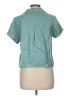 Chaser Teal Short Sleeve Blouse Size M - photo 2
