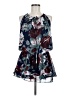 Fab'rik 100% Polyester Floral Blue Cocktail Dress Size M - photo 1