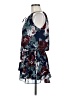Fab'rik 100% Polyester Floral Blue Cocktail Dress Size M - photo 5