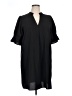 Unbranded 100% Polyester Solid Black Casual Dress Size XL - photo 1